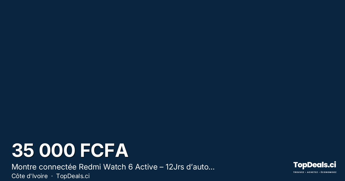 Aperçu du partage – Montre connectée Redmi Watch 6 Active – 12Jrs d’autonomie – Écran 1,85″ – BT 5.3