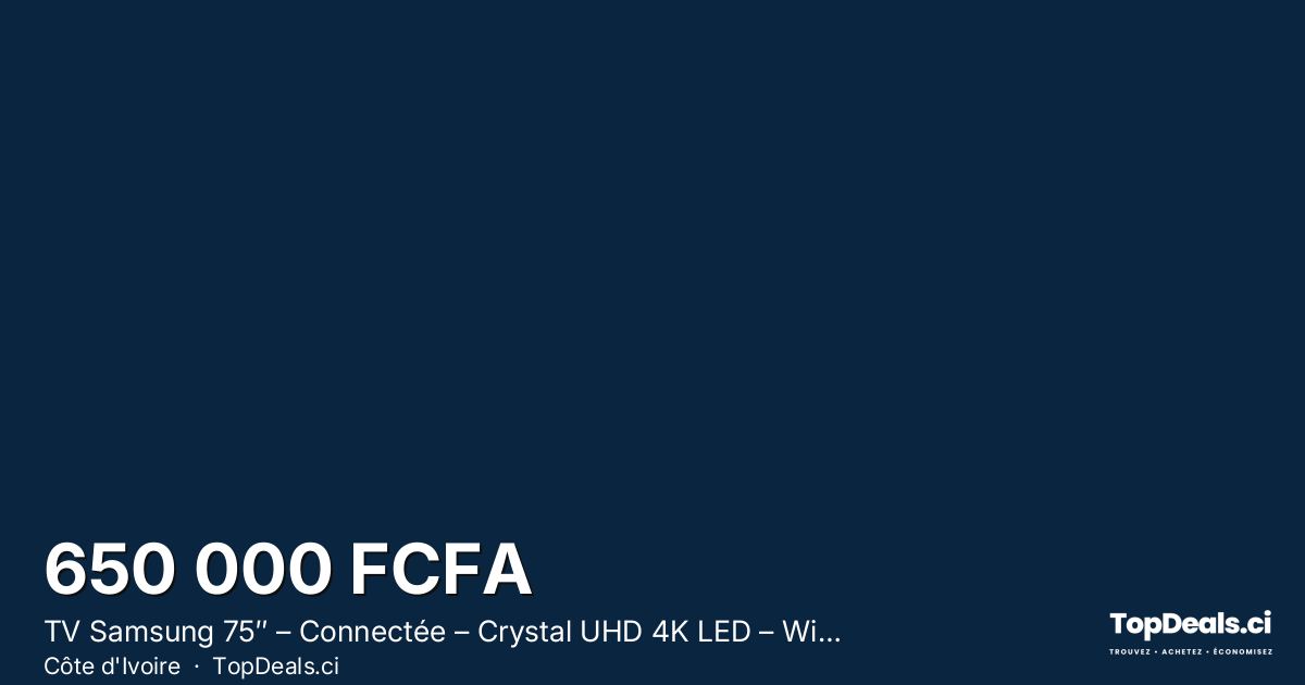 Aperçu du partage – TV Samsung 75″ – Connectée – Crystal UHD 4K LED – Wifi – BT – HDMI – USB – Ass