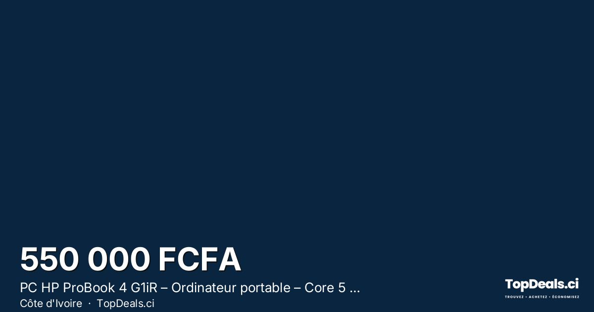 Aperçu du partage – PC HP ProBook 4 G1iR – Ordinateur portable – Core 5 120U – 16Go RAM – Stockage 512Go SS