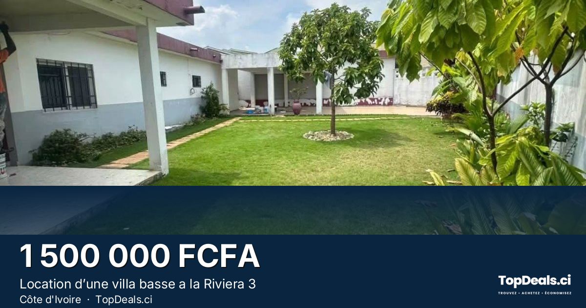 Aperçu du partage – Location d’une villa basse a la Riviera 3