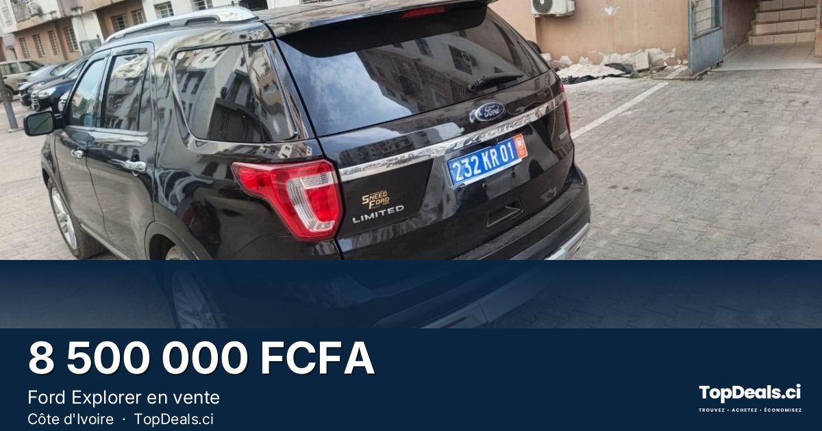 Aperçu du partage – Ford Explorer en vente