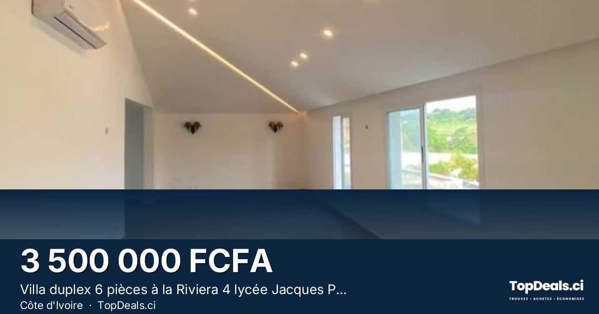 Aperçu du partage – Villa duplex 6 pièces à la Riviera 4 lycée Jacques Prévert