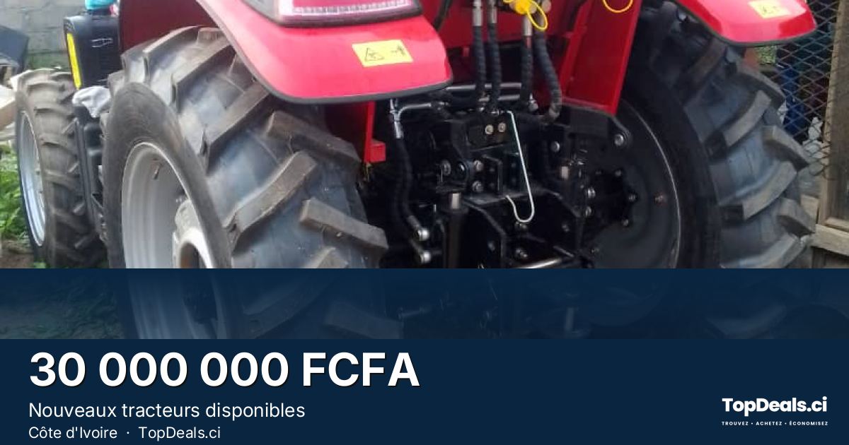 Aperçu du partage – Nouveaux tracteurs disponibles