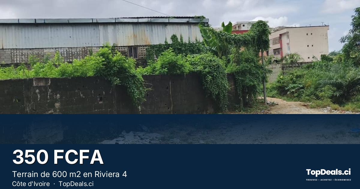Aperçu du partage – Terrain de 600 m2 en Riviera 4