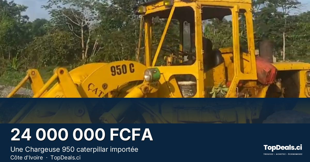 Aperçu du partage – Une Chargeuse 950 caterpillar importée