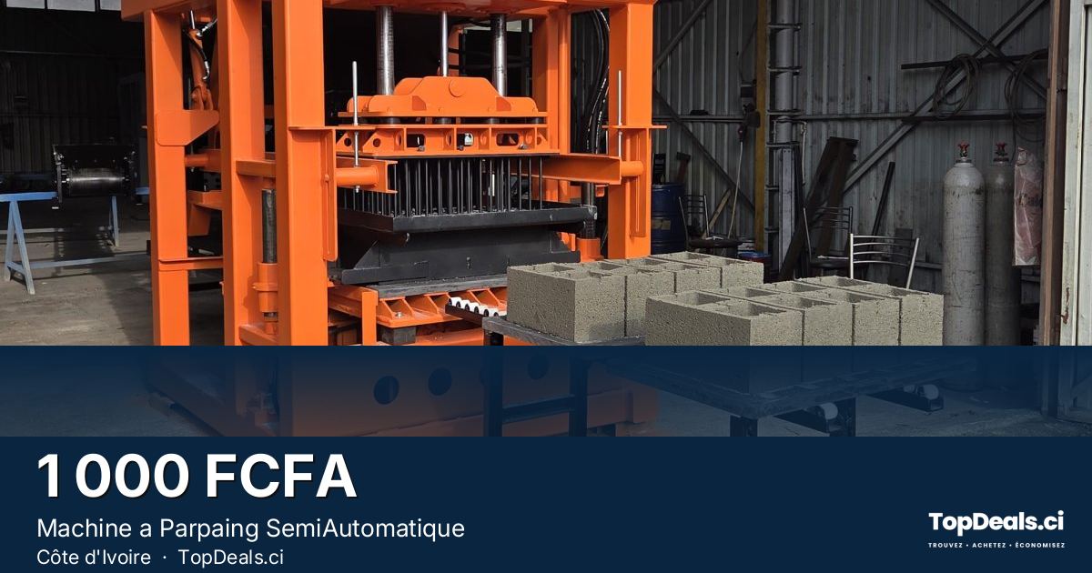 Aperçu du partage – Machine a Parpaing SemiAutomatique