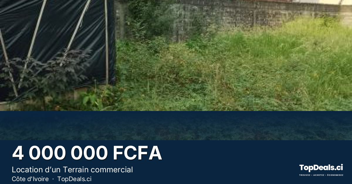 Aperçu du partage – Location d’un Terrain commercial