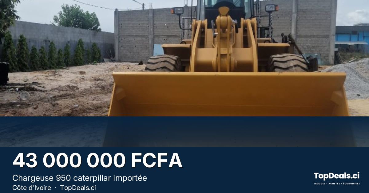 Aperçu du partage – Chargeuse 950 caterpillar importée