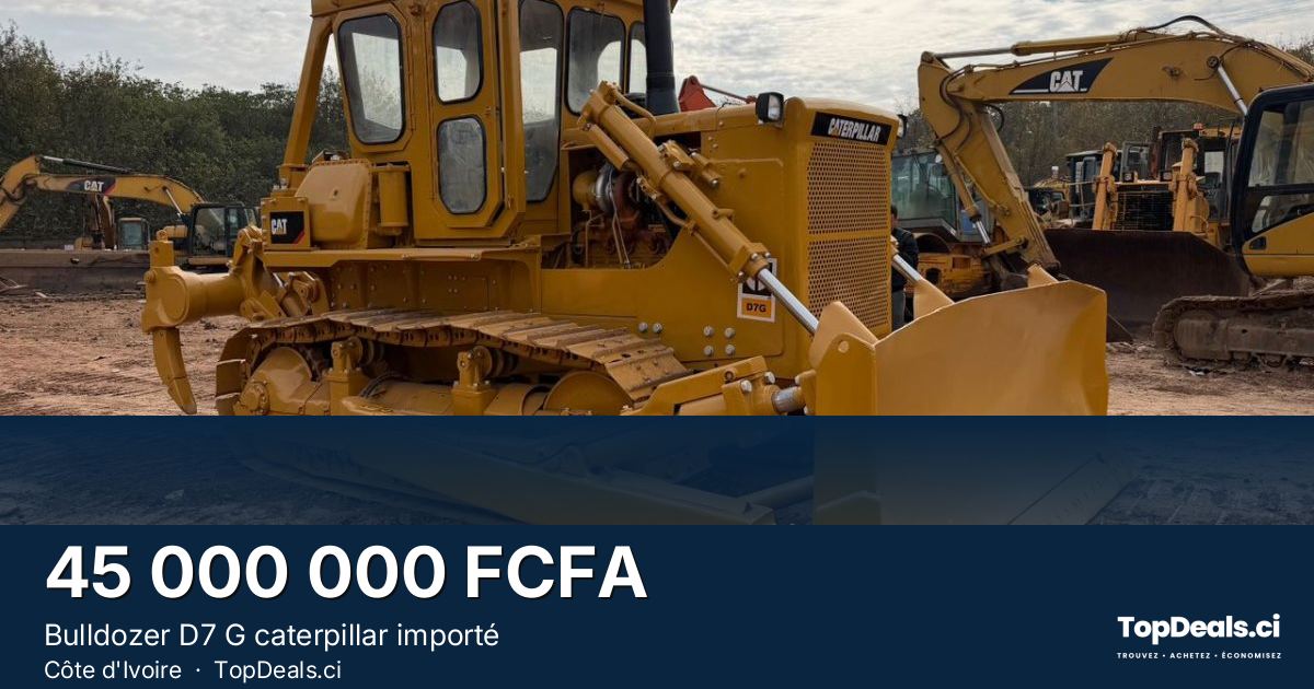 Aperçu du partage – Bulldozer D7 G caterpillar importé