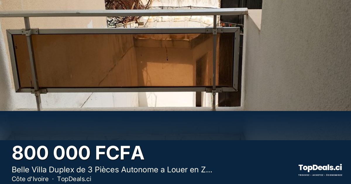 Aperçu du partage – Belle Villa Duplex de 3 Pièces Autonome a Louer en Zone 4 Bietry.