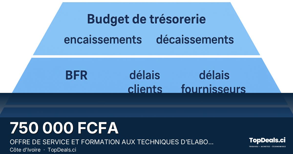 Aperçu du partage – OFFRE DE SERVICE ET FORMATION AUX TECHNIQUES D’ELABORATION DE PLAN DE TRESORERIE