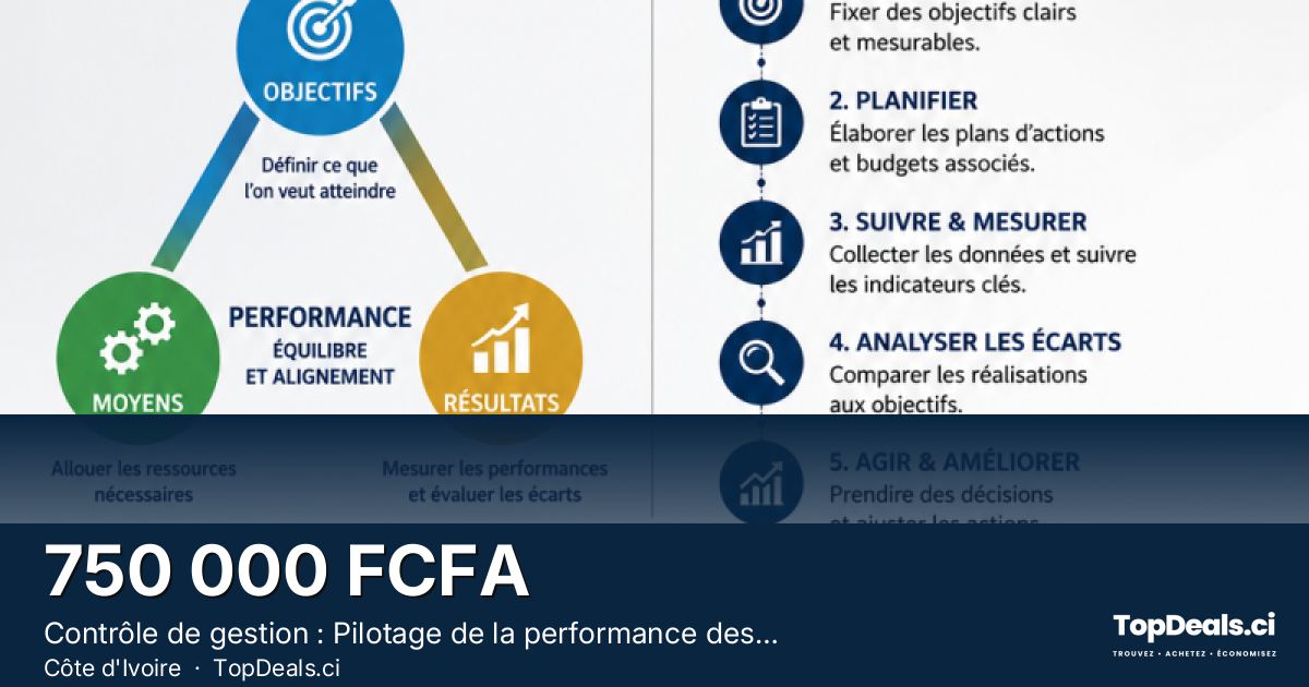 Aperçu du partage – Contrôle de gestion : Pilotage de la performance des PME-PMI (Tableaux bord et reproting avec
