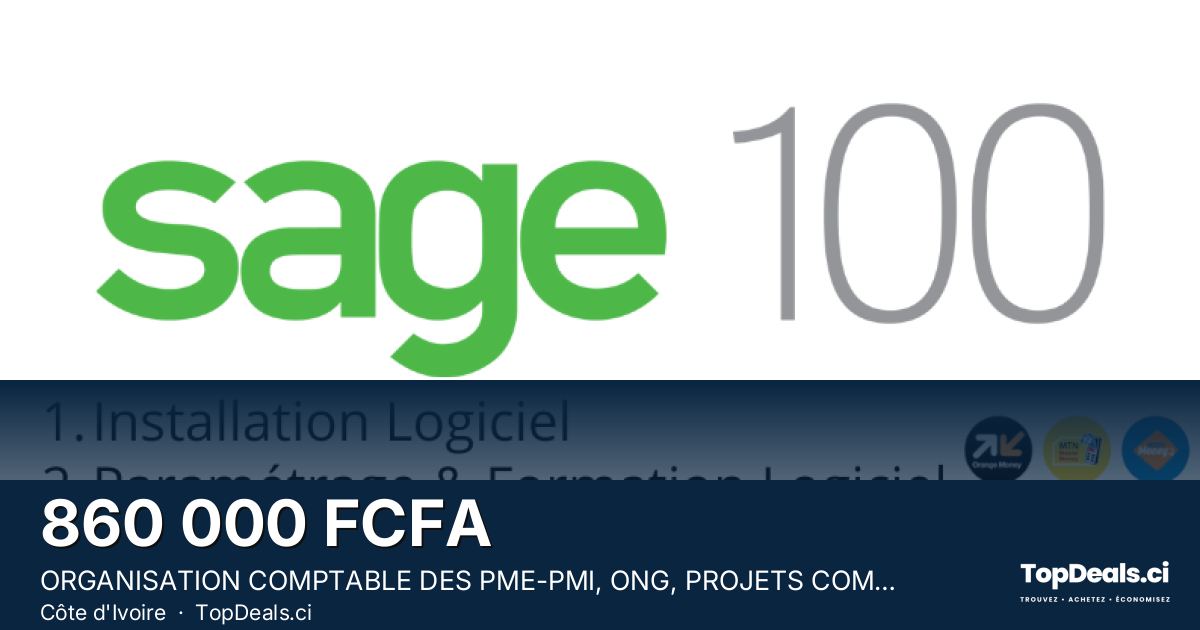 Aperçu du partage – ORGANISATION COMPTABLE DES PME-PMI, ONG, PROJETS COMMUNAUTAIRES