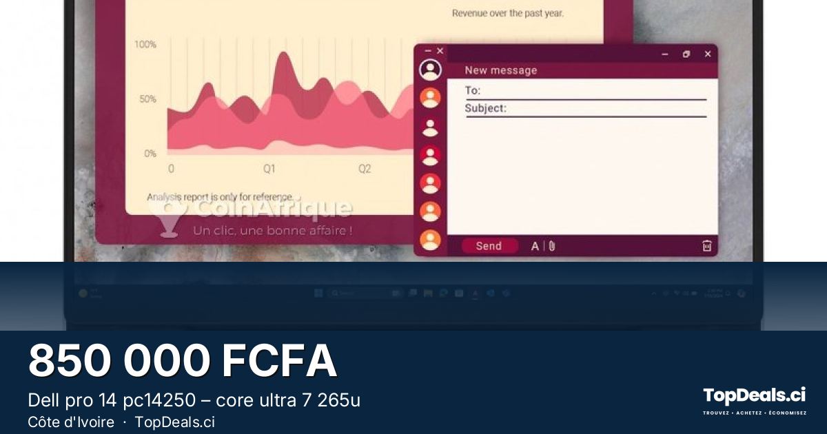 Aperçu du partage – Dell pro 14 pc14250 – core ultra 7 265u