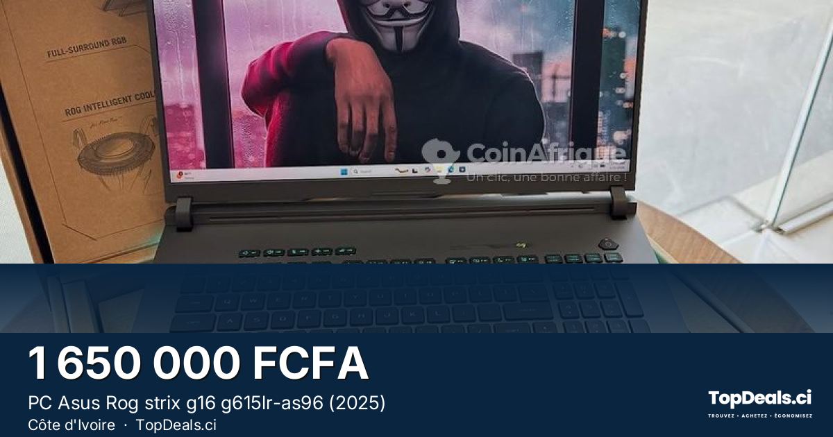 Aperçu du partage – PC Asus Rog strix g16 g615lr-as96 (2025)