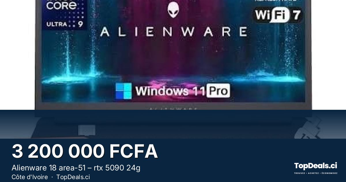 Aperçu du partage – Alienware 18 area-51 – rtx 5090 24g