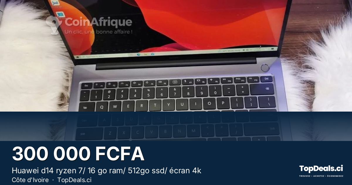 Aperçu du partage – Huawei d14 ryzen 7/ 16 go ram/ 512go ssd/ écran 4k