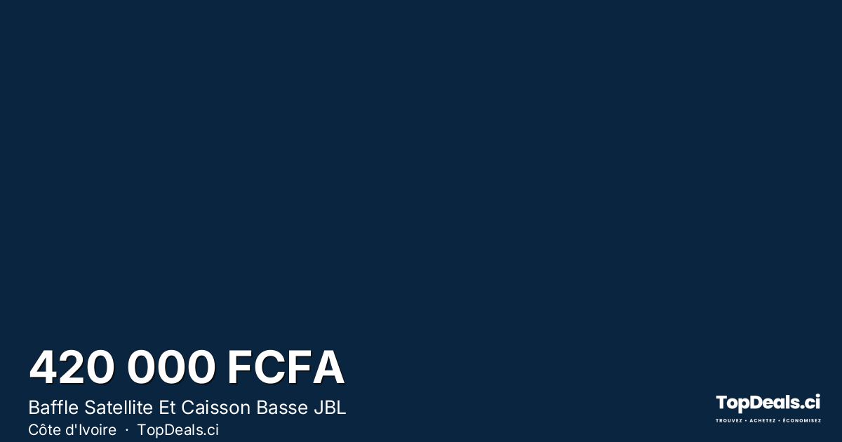 Aperçu du partage – Baffle Satellite Et Caisson Basse JBL
