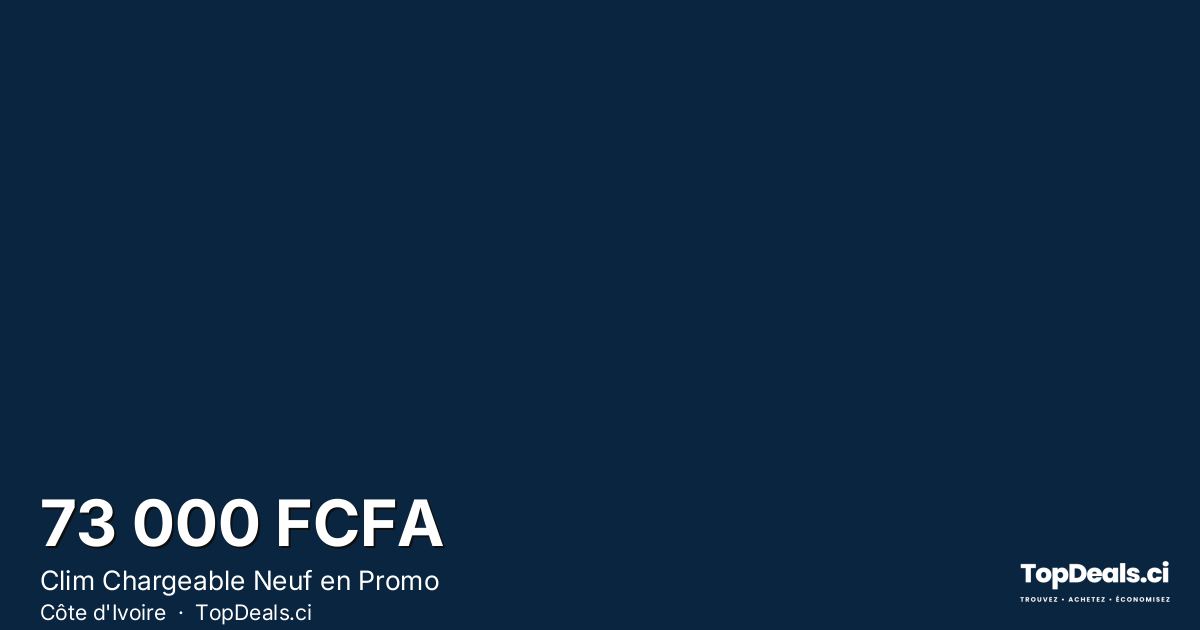 Aperçu du partage – Clim Chargeable Neuf en Promo