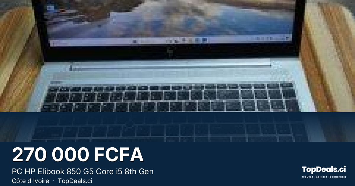 Aperçu du partage – PC HP Elibook 850 G5 Core i5 8th Gen