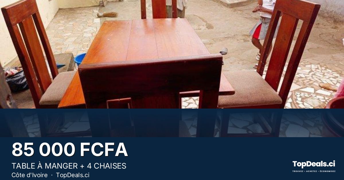 Aperçu du partage – TABLE À MANGER + 4 CHAISES