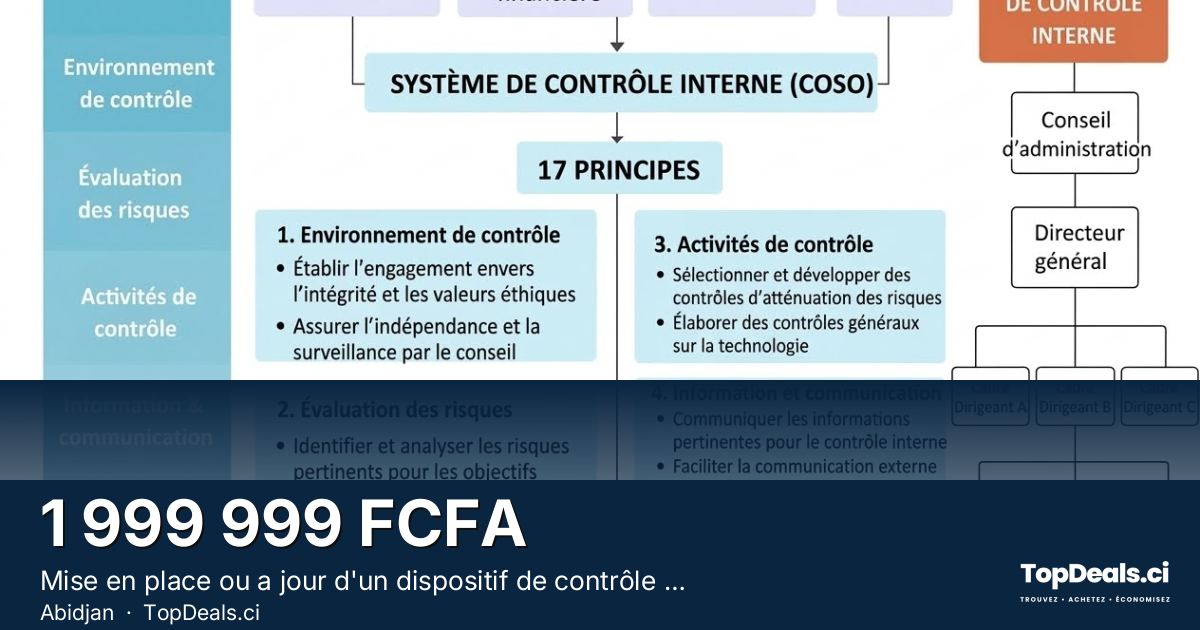 Aperçu du partage – Mise en place ou a jour d'un dispositif de contrôle interne avec COSO