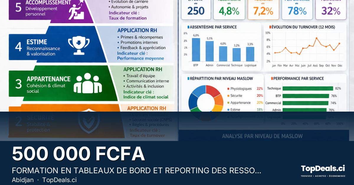 Aperçu du partage – FORMATION EN TABLEAUX DE BORD ET REPORTING DES RESSOURCES HUMAINES