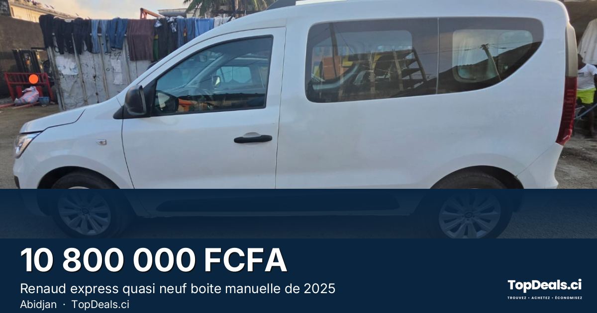 Aperçu du partage – Renaud express quasi neuf boite manuelle de 2025