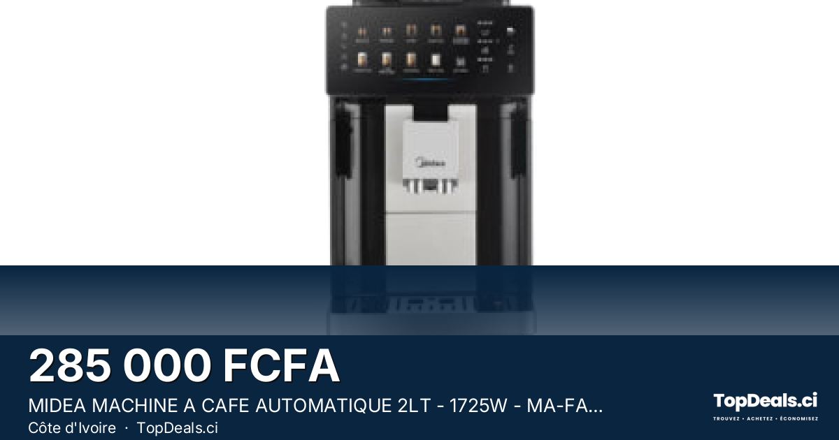 Aperçu du partage – MIDEA MACHINE A CAFE AUTOMATIQUE 2LT - 1725W - MA-FACM1004A2