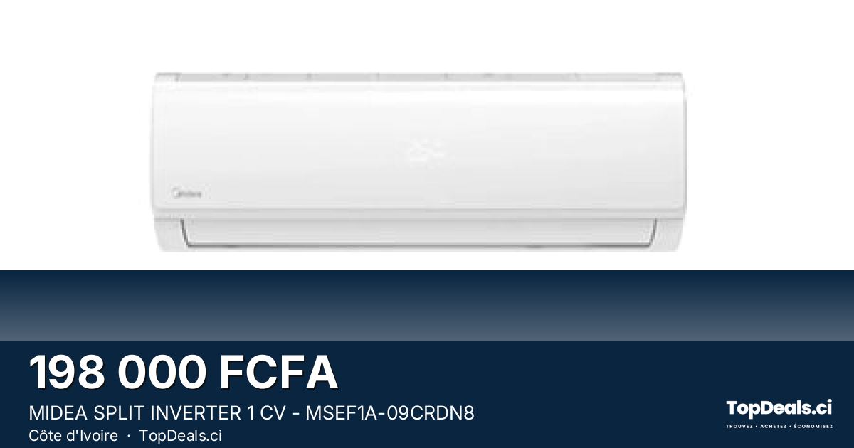 Aperçu du partage – MIDEA SPLIT INVERTER 1 CV - MSEF1A-09CRDN8