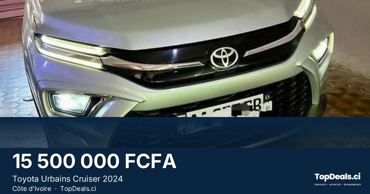 Aperçu du partage – Toyota Urbains Cruiser 2024