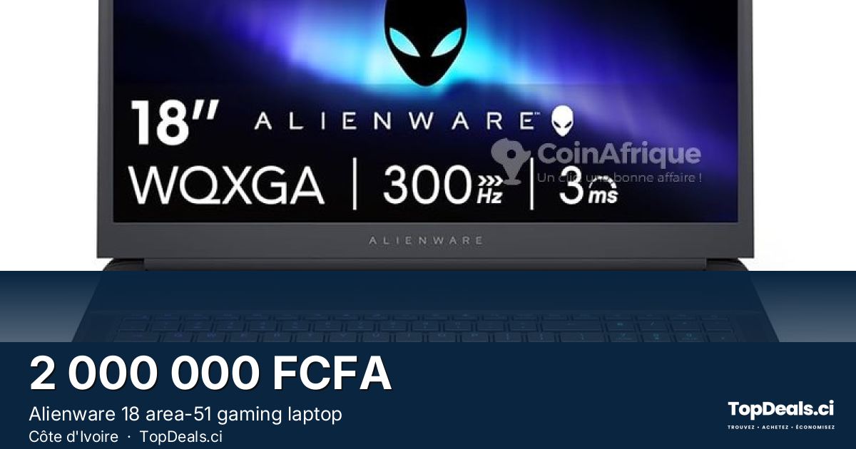 Aperçu du partage – Alienware 18 area-51 gaming laptop