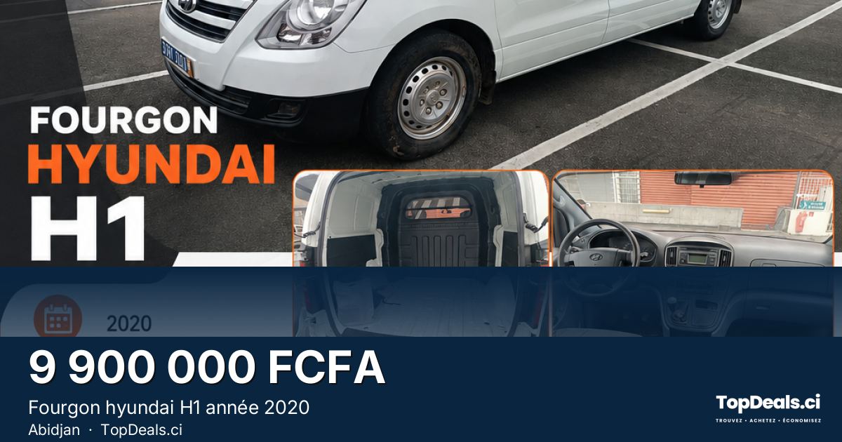 Aperçu du partage – Fourgon hyundai H1 année 2020