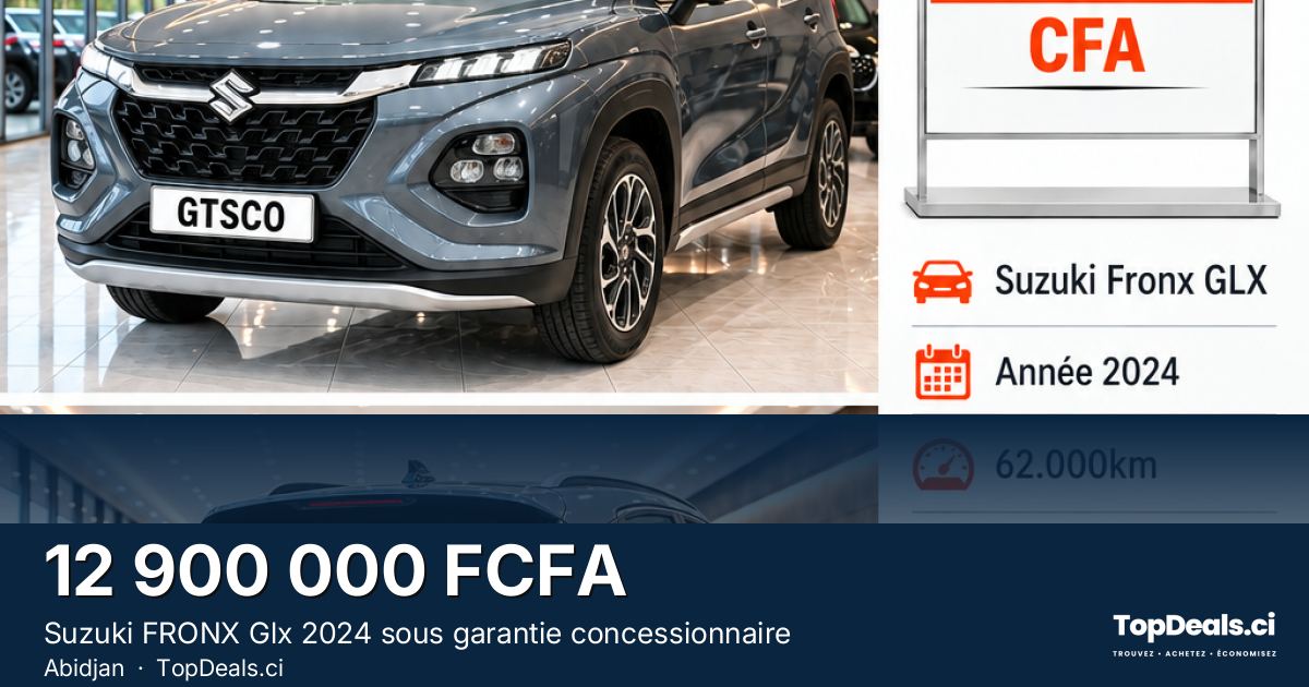 Aperçu du partage – Suzuki FRONX Glx 2024 sous garantie concessionnaire