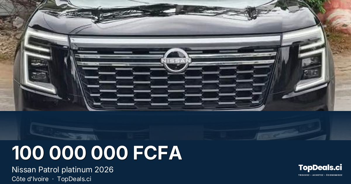 Aperçu du partage – Nissan Patrol platinum 2026