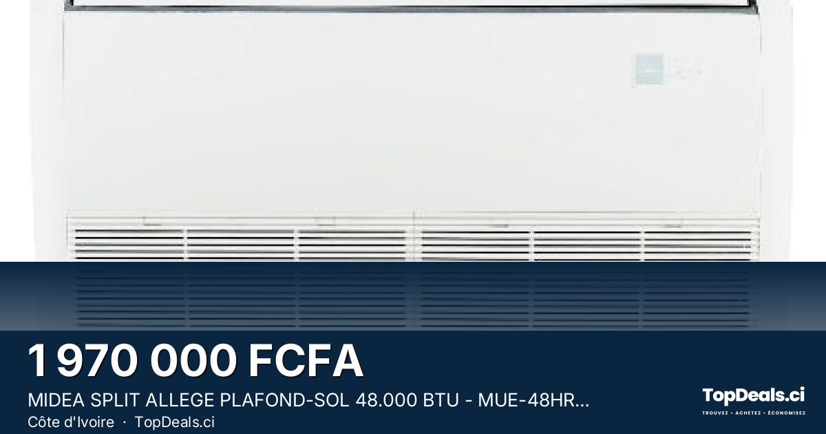 Aperçu du partage – MIDEA SPLIT ALLEGE PLAFOND-SOL 48.000 BTU - MUE-48HRFN1