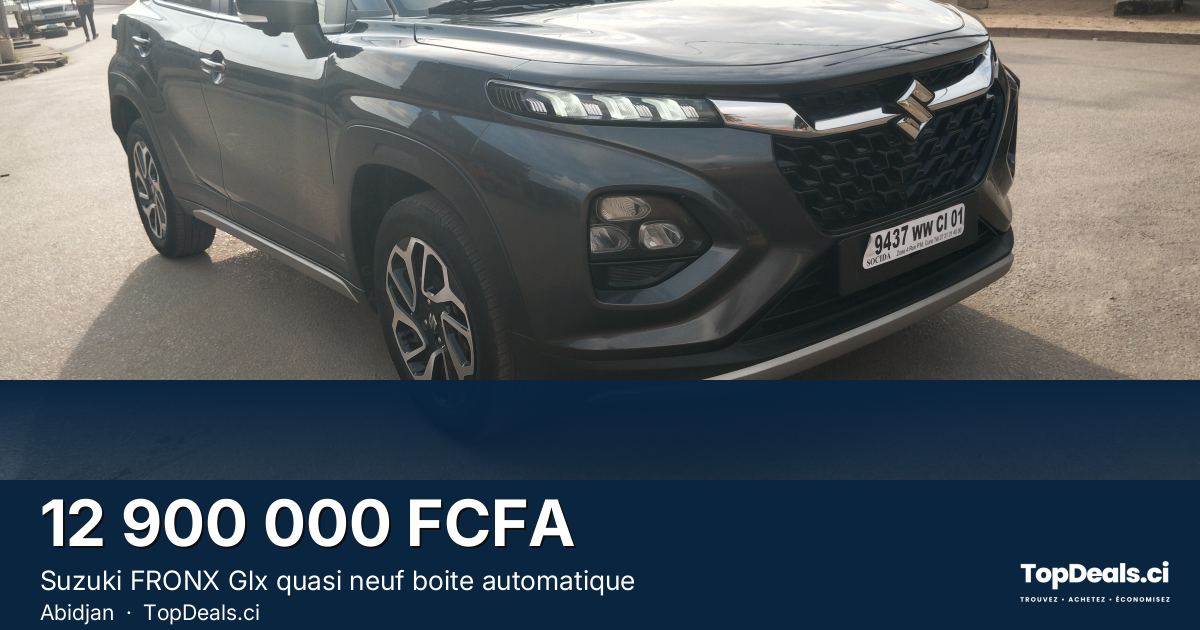 Aperçu du partage – Suzuki FRONX Glx quasi neuf boite automatique 