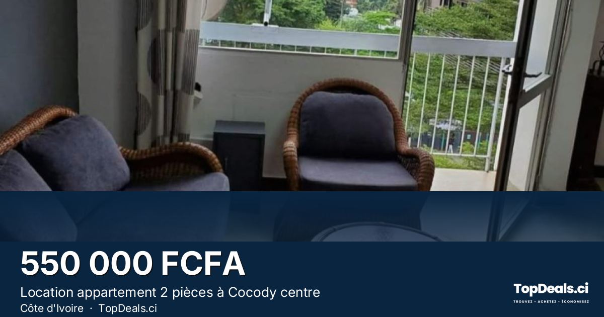 Aperçu du partage – Location appartement 2 pièces à Cocody centre
