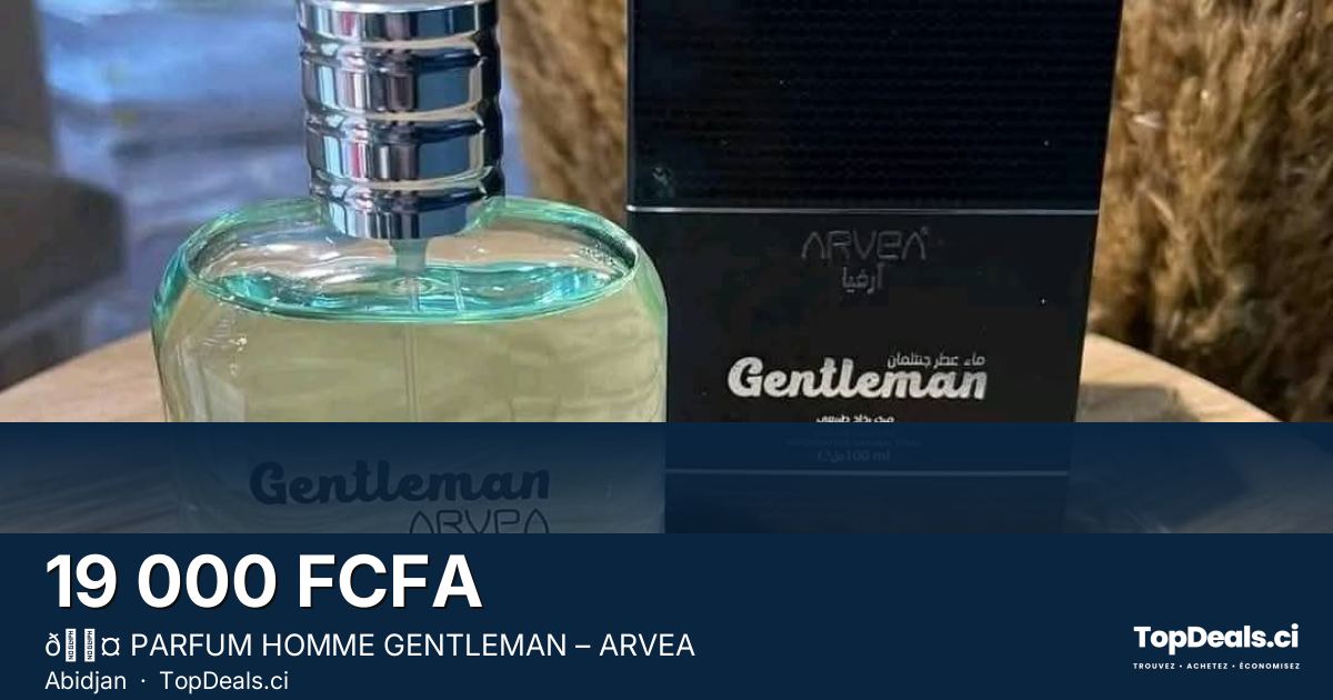 Aperçu du partage – 🖤 PARFUM HOMME GENTLEMAN – ARVEA