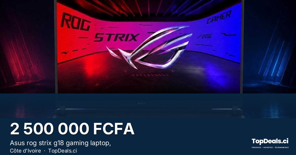 Aperçu du partage – Asus rog strix g18 gaming laptop,