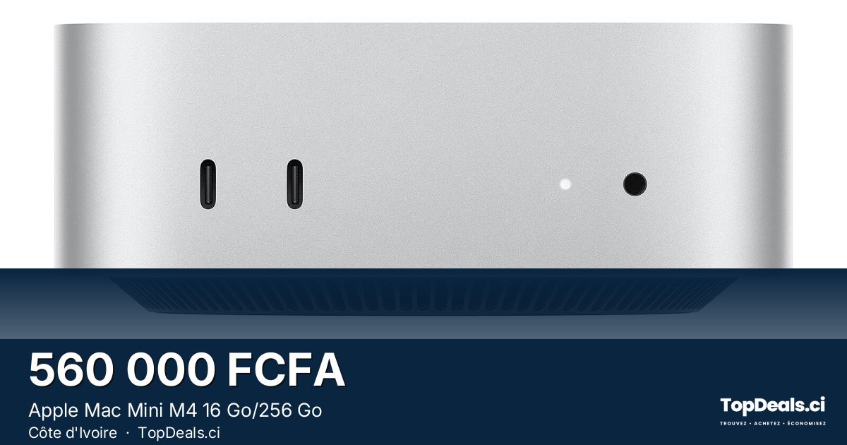 Aperçu du partage – Apple Mac Mini M4 16 Go/256 Go