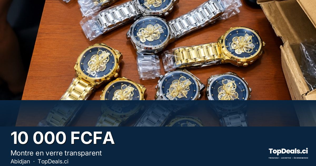 Aperçu du partage – Montre en verre transparent 