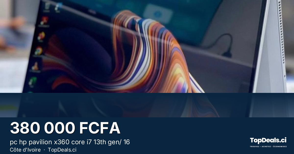 Aperçu du partage – pc hp pavilion x360 core i7 13th gen/ 16
