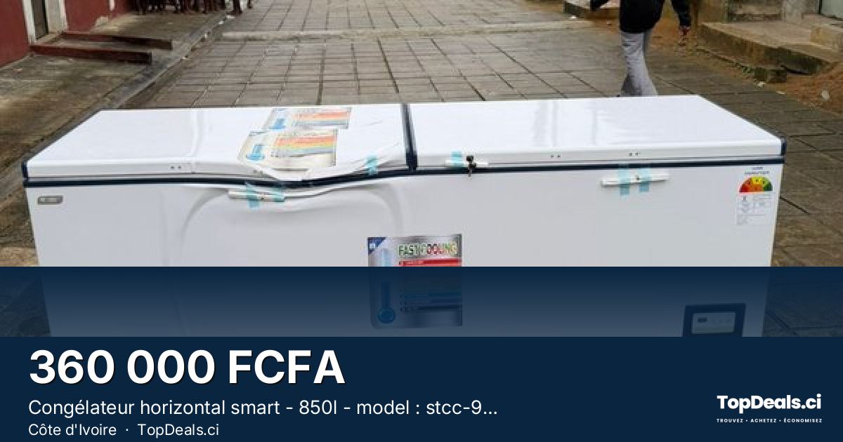 Aperçu du partage – Congélateur horizontal smart - 850l - model : stcc-990 -