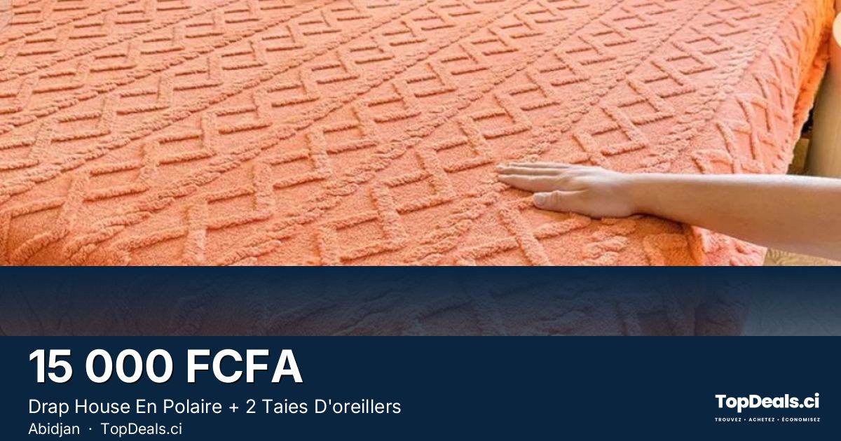 Aperçu du partage – Drap House En Polaire + 2 Taies D'oreillers
