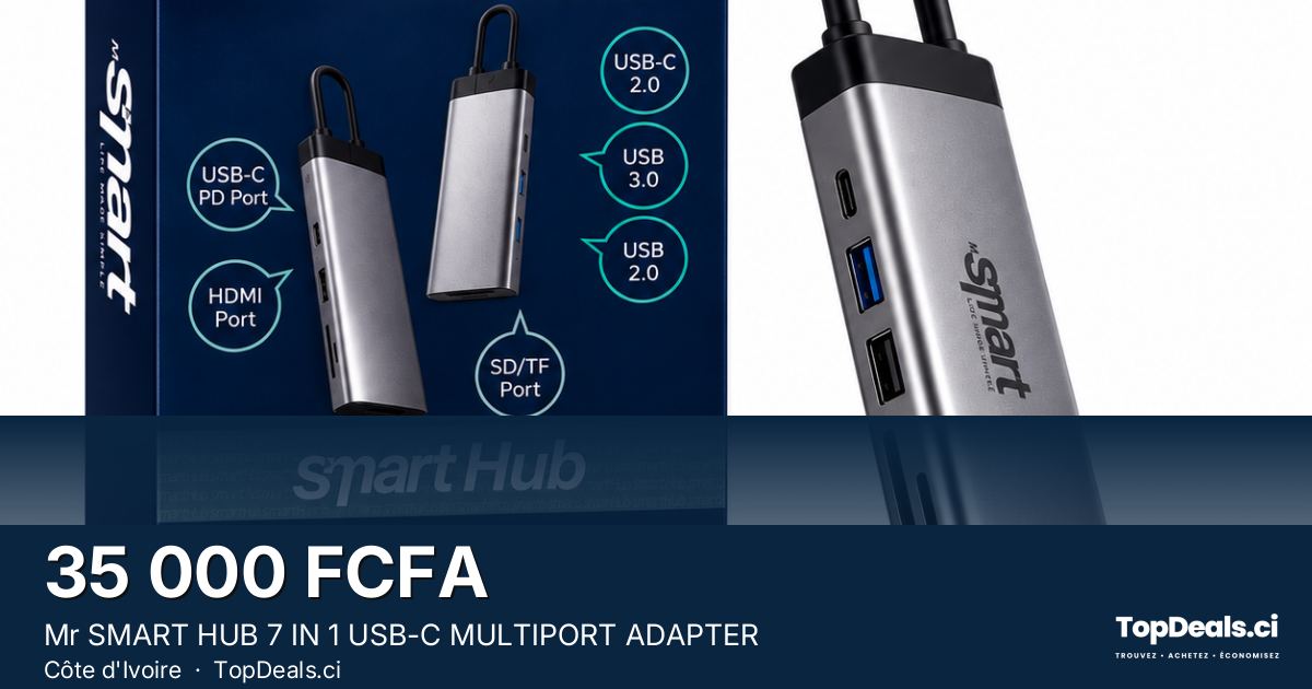 Aperçu du partage – Mr SMART HUB 7 IN 1 USB-C MULTIPORT ADAPTER