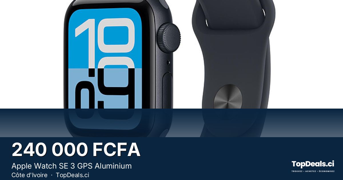 Aperçu du partage – Apple Watch SE 3 GPS Aluminium
