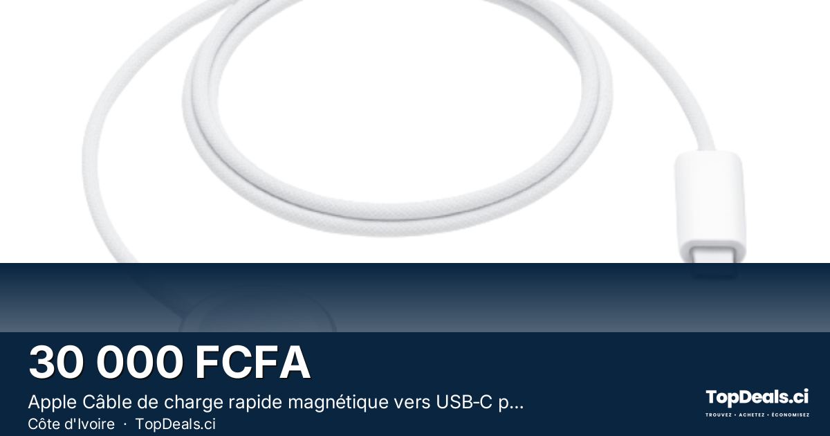 Aperçu du partage – Apple Câble de charge rapide magnétique vers USB‑C pour Apple Watch (1 m)