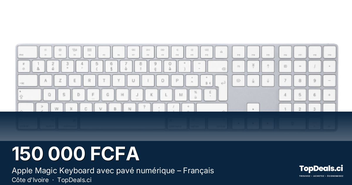 Aperçu du partage – Apple Magic Keyboard avec pavé numérique – Français
