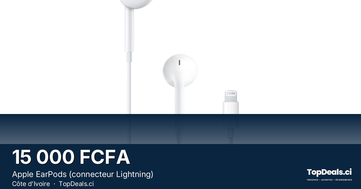 Aperçu du partage – Apple EarPods (connecteur Lightning)